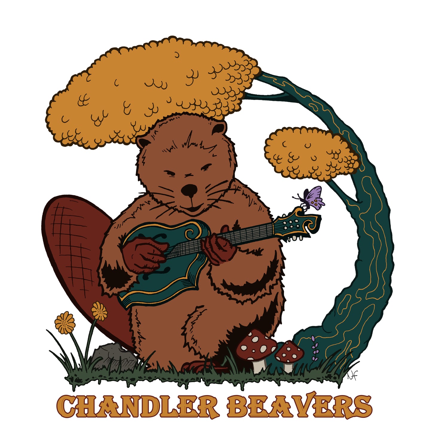 Chandler Beavers Sticker 4x4 Circle